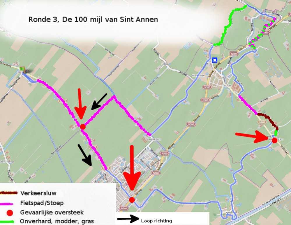 Ronde 3 De 100 mijl van Sint Annen 2017
